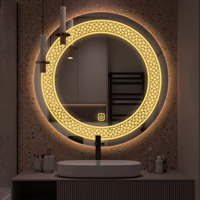 LED Rounded Shape Bathroom Wall Mirror