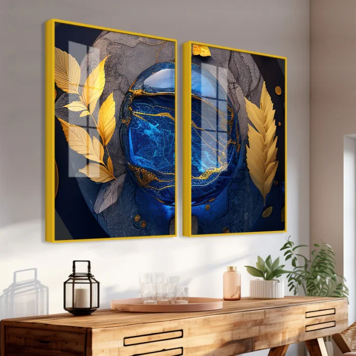 Gold Leaf Acrylic Painting